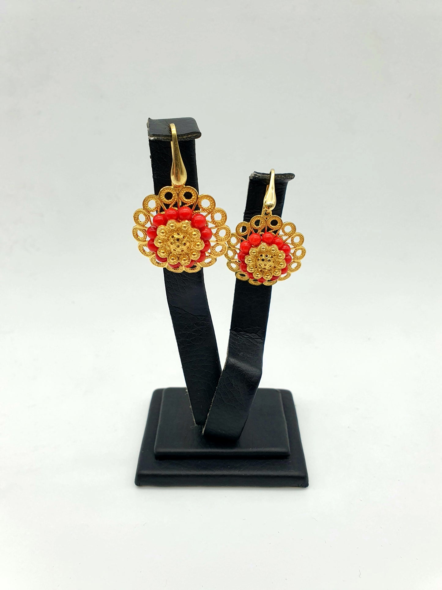 Silver 925 gilt earrings "Šibenski botuni"