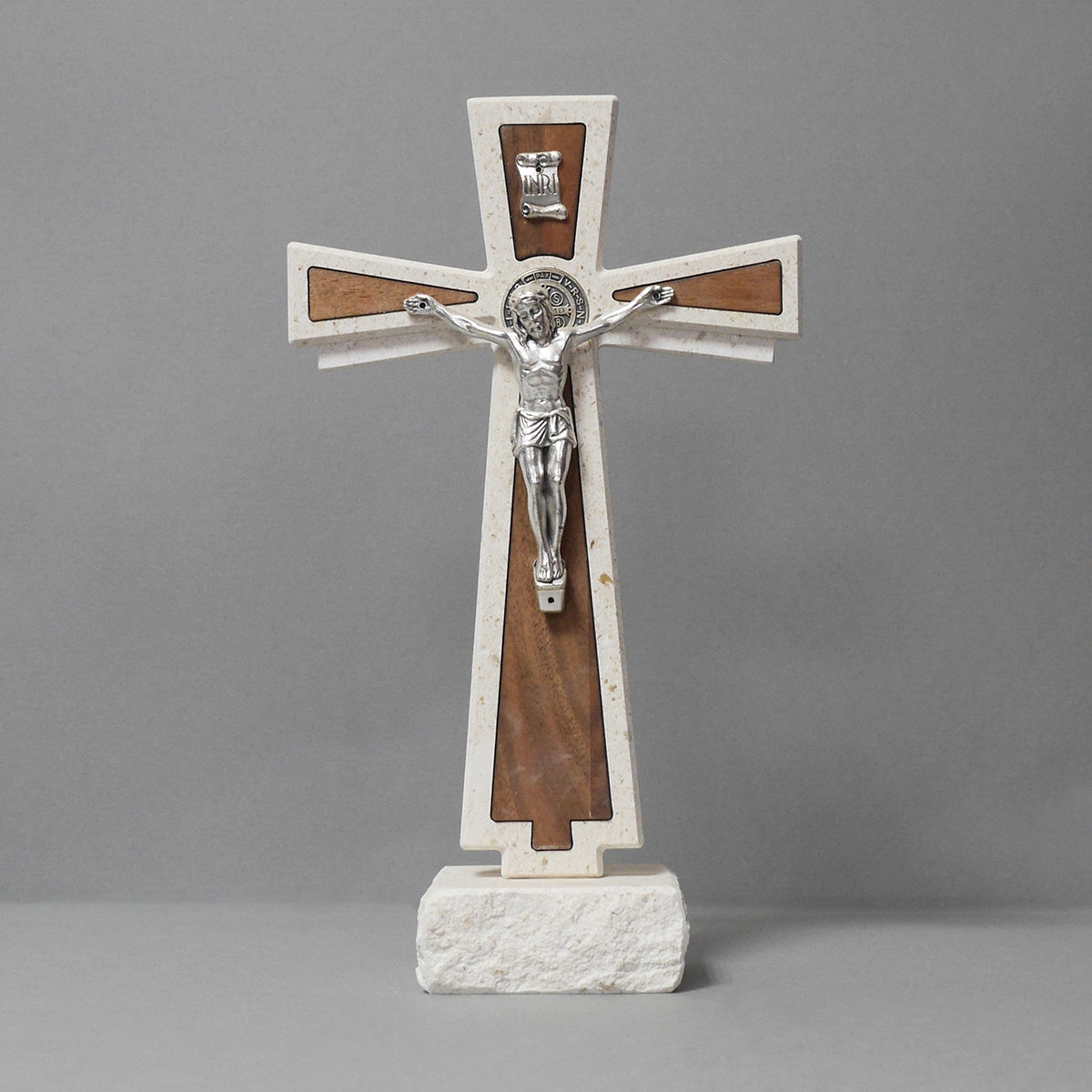 Cross with stand – stone / wood